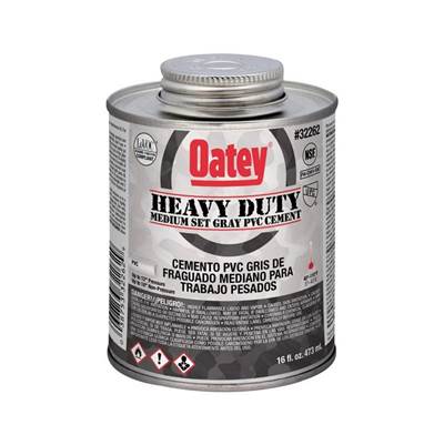 Oatey Gray CPVC Cement - Heavy Duty Medium Set - Wide Mouth - 1 Gallon