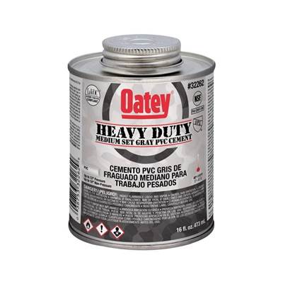 Oatey Gray CPVC Cement - Heavy Duty Medium Set - 16 Oz
