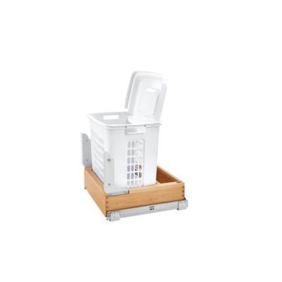 Rev-A-Shelf Wood Classics Vanity Hamper - Bottom Mount Soft Close in Natural Maple