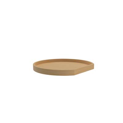 Rev-A-Shelf 20" Wood D-Shape Lazy Susan Shelf Only in Natural Maple