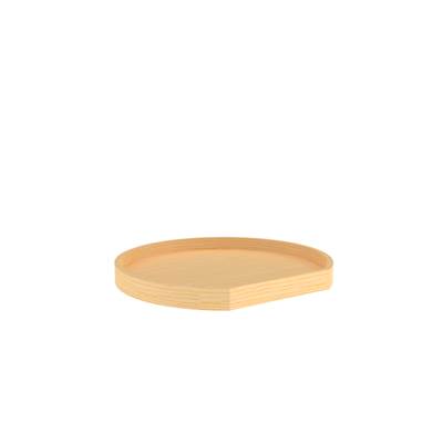 Rev-A-Shelf Wood D-Shape Lazy Susan - Wall Cabinet - With Swivel Bearing in Natural Maple