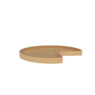 Rev-A-Shelf Wood Kidney Lazy Susan Shelf - Base Cabinet in Natural Maple