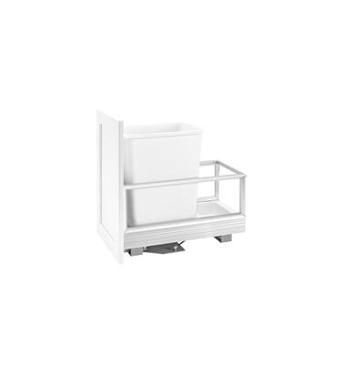 Rev-A-Shelf Contemporary Pull Out Trash Container - Soft Close in Aluminum