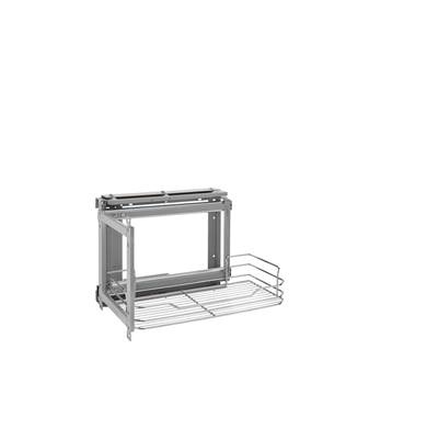 Rev-A-Shelf Modern Sliding Wall Cabinet Organizer - Above Refrigerator/Wall Oven in Chrome