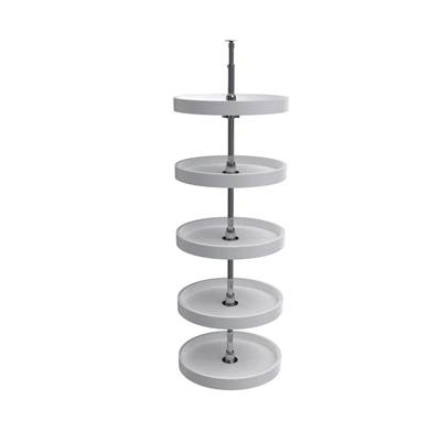 Rev-A-Shelf Classic 16" Full-Circle 5-Shelf Lazy Susan - 52" H Pantry in White