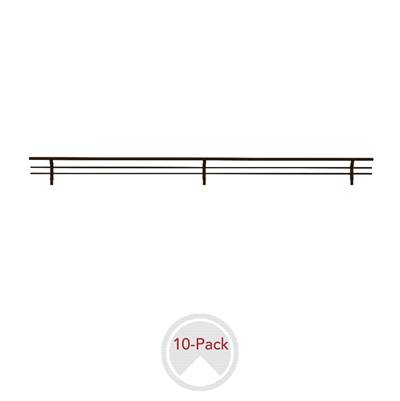 Rev-A-Shelf Sidelines Closet Shoe Rail - 10 Pack in Bronze