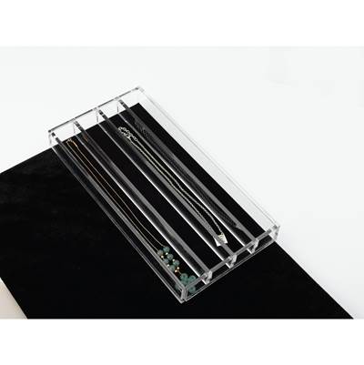 Rev-A-Shelf Classic Closet Acrylic Necklace Organizer in Translucent