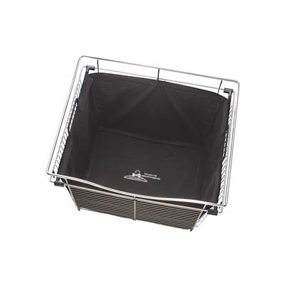 Rev-A-Shelf Classic Closet Cloth Hamper Bag Insert in Black