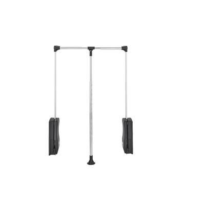 Rev-A-Shelf Classic Closet Adjustable Pull Down Closet Rod in Chrome