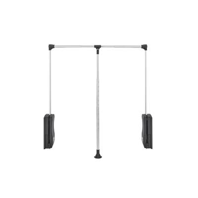 Rev-A-Shelf Classic Closet Adjustable Pull Down Closet Rod in Chrome