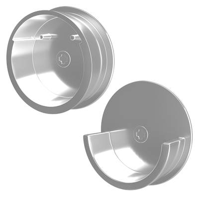 Rev-A-Shelf Closet Rod End Caps for Sidelines in Chrome