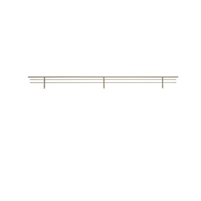 Rev-A-Shelf Classic Closet Shoe Rail - 29" in Satin Nickel