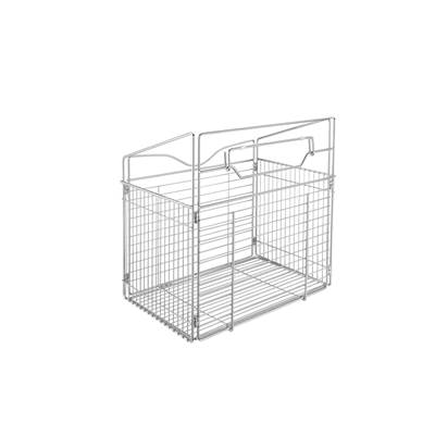 Rev-A-Shelf Classic Closet Tilt Out Hamper in Chrome
