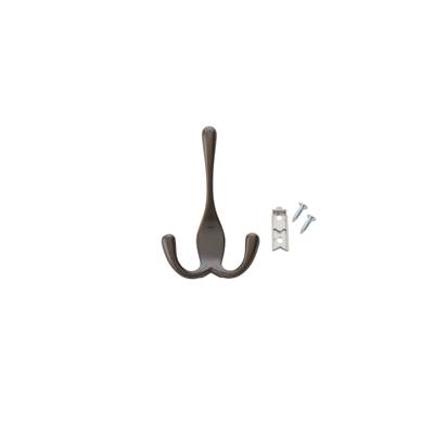 Rev-A-Shelf 3-Way Decorative Wall/Closet Panel Hook in Bronze