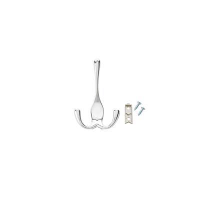 Rev-A-Shelf 3-Way Decorative Wall/Closet Panel Hook in Chrome