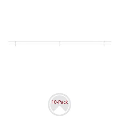 Rev-A-Shelf Sidelines Closet Shoe Rail - 10 Pack in Chrome