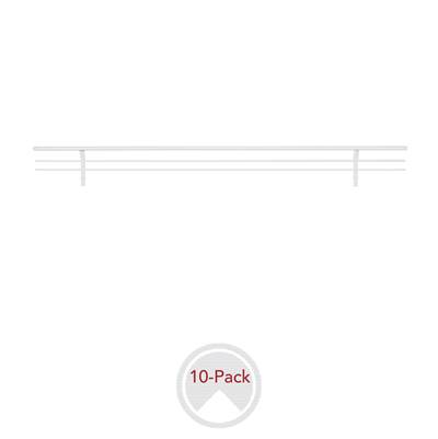 Rev-A-Shelf Sidelines Closet Shoe Rail - 10 Pack in Chrome