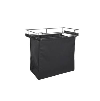Rev-A-Shelf Canvas Pull-Out Hamper in Black