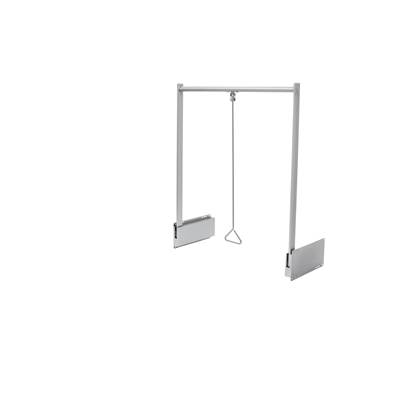 Rev-A-Shelf Pull-Down Closet Rod - Adjustable, Trim to Fit in Satin Chrome