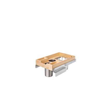 Rev-A-Shelf Wood Base Cabinet Pull-Out Organizer with Soft Close in Natural Maple