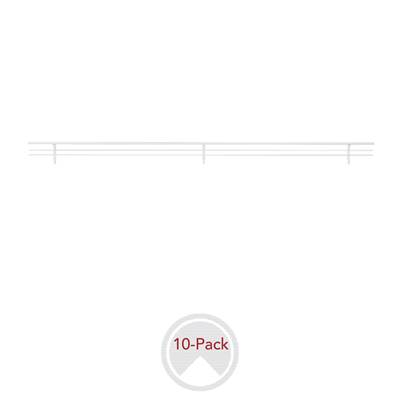 Rev-A-Shelf Sidelines Closet Shoe Rail - 10 Pack in Chrome