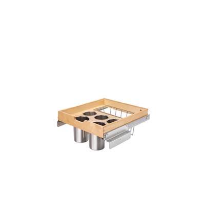 Rev-A-Shelf Wood Base Cabinet Pull-Out Organizer with Soft Close in Natural Maple