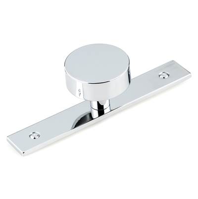 Richelieu America Contemporary Metal Wardrobe Knob with Backplate in Chrome