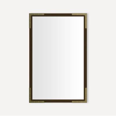 Robern Industrial 2030 LED Mirror in Aged Brass