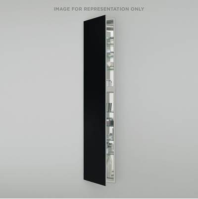 Robern M Series 16" x 70" x 8" Full Length Mirrored Cabinet - Left Hinge - Electric in Matte Black