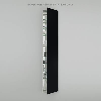 Robern M Series 16" x 70" x 8" Full Length Mirrored Cabinet - Right Hinge - Non-Electric in Matte Black