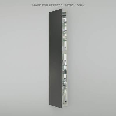 Robern M Series 20" x 70" x 8" Full Length Mirrored Cabinet - Left Hinge - Electric in Matte Gray