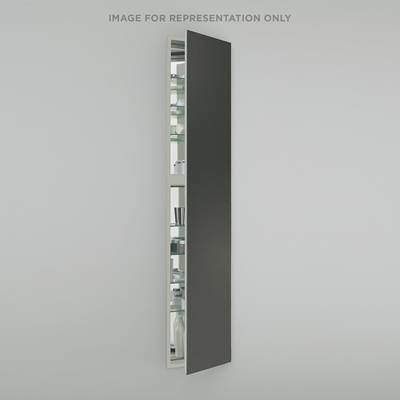 Robern M Series 20" x 70" x 8" Full Length Mirrored Cabinet - Right Hinge - Electric in Matte Gray