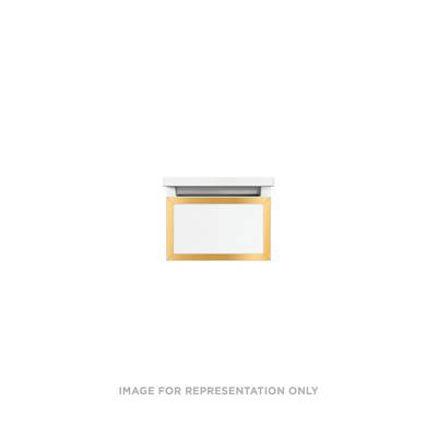 Robern Profiles Wall Mount Vanity - 12" X 7-1/2" X 21" - Matte Gold - Selectable Night Light in Matte White