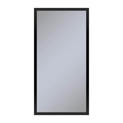 Robern Profiles Medicine Cabinet - 16" x 30" x 6" - Electrical Outlet with USB Charging, Right Hinge in Matte Black