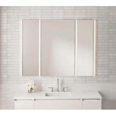 Robern PL Portray Medicine Cabinet - 12" x 36" - Flat Edge Mirror - Slow-Close Door