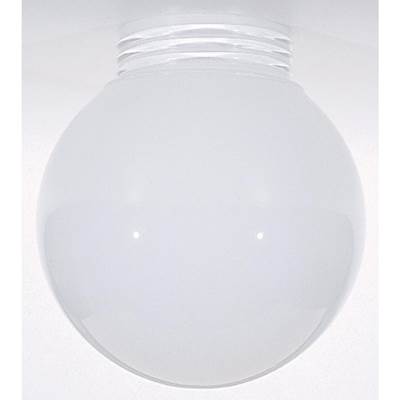 Satco 6" Opal Ball Globe Shade - 3-11/64" Fitter in Sprayed White