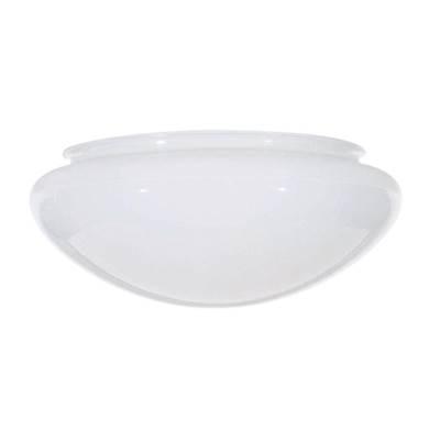 Satco 10" Mushroom Glass in White