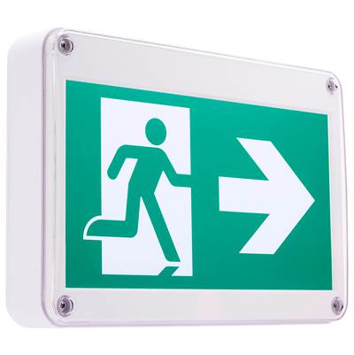 Satco Exit Sign - Wet Location Lite in White