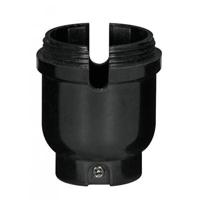 Satco Phenolic Cap - 1/4 IPS With SS in Black