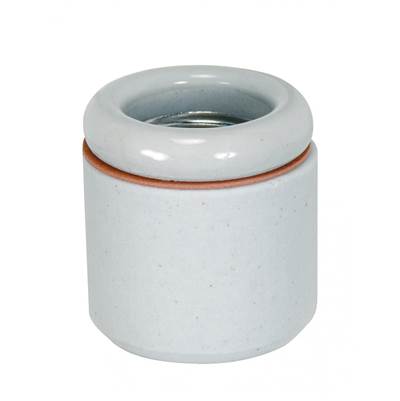 Satco 2-Piece Keyless Medium Base Porcelain Socket in White