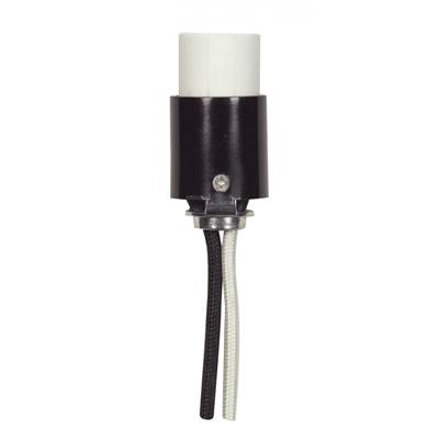 Satco 1 5/8 Porcelain Candelabra Socket in Glass