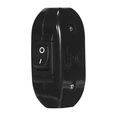 Satco Heavy Duty Feed-Through Switch in Black