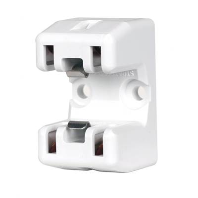 Satco 2Gx13 Socket - Snap/Screw Mount in White