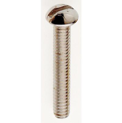 Satco 1" Round Head 8/32 Steel Screw in Nickel Plated