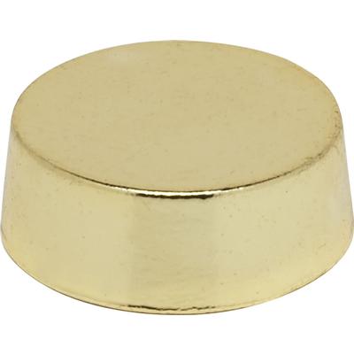 Satco Plain Lockup Cap - 1'' x 1/8'' in Polished Brass