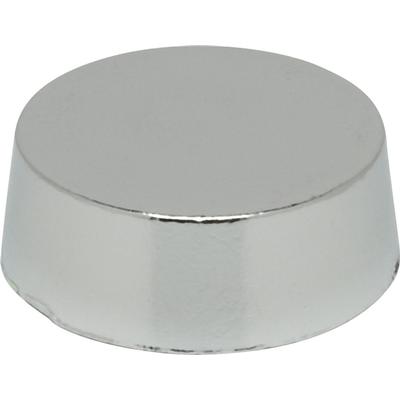 Satco Plain Lockup Cap - 1'' x 1/8'' in Polished Chrome
