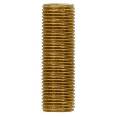 Satco Solid Brass Nipple - 1-1/2" x 1/8 IP in Unfinished