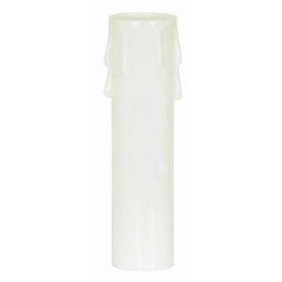 Satco 2" Medium Drip Candle Cover in White