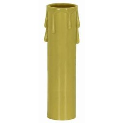 Satco 2" Medium Antique Drip Candle Cover in Antique Gold