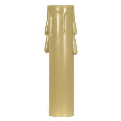 Satco 2-1/2" Candelabra Antique Drip Cover in Antique Gold